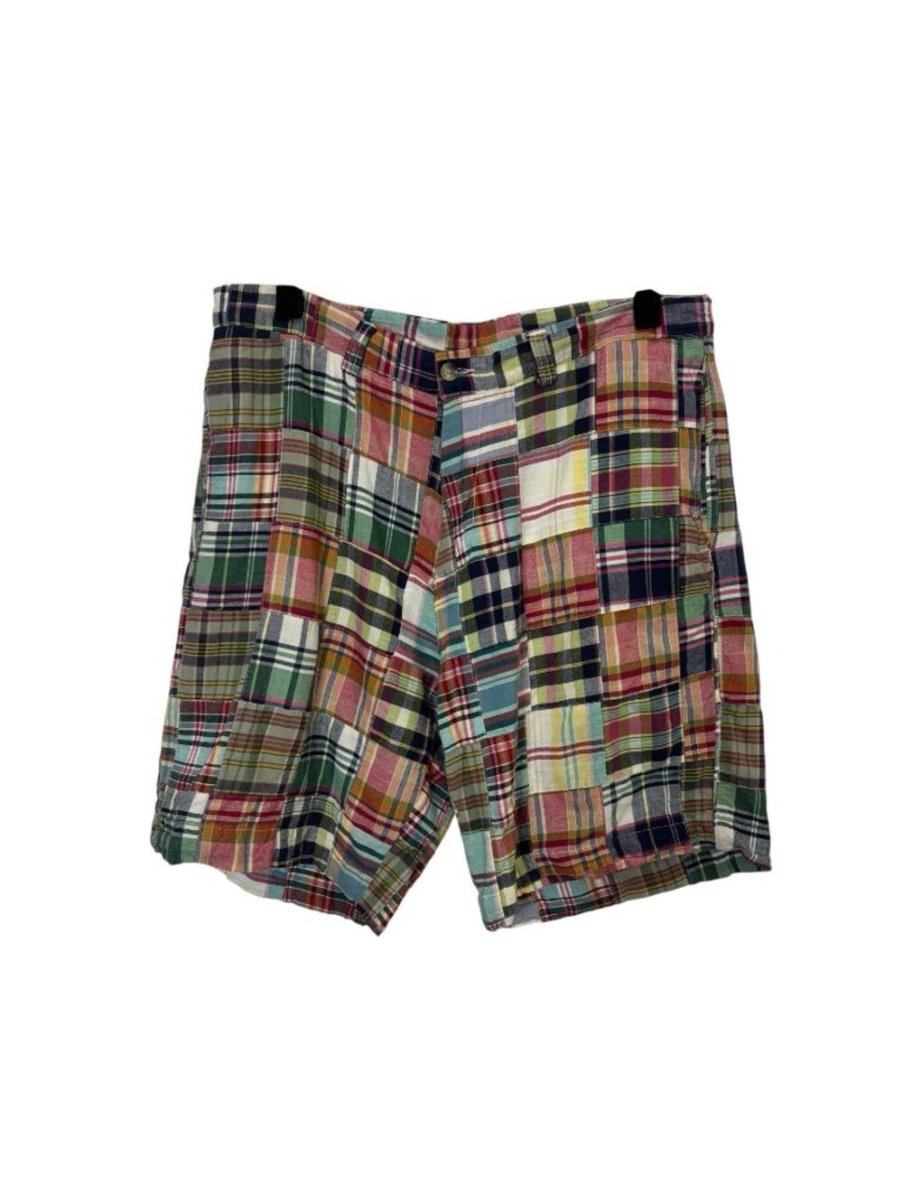 Vintage Patchwork Madras Shorts 36